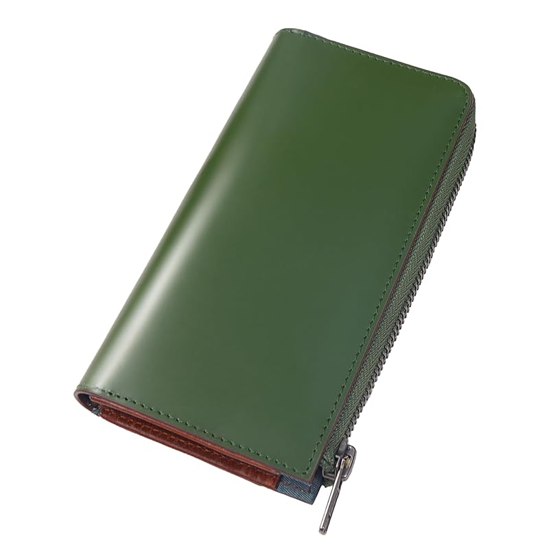 

wallet men s long wallet tochigi leather genuine leather made in Japan L-shape YKK zipper easy to use Made by top wallet craftsmen For men Life