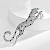 Retro Gold Leopard Brooch: Trendy, Long, Exaggerated Pin for Men & Women's Clothing Accessories