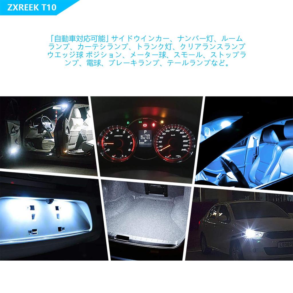 ZXREEK T10 LED Position Lamp Set of 10 LEDt10 Number