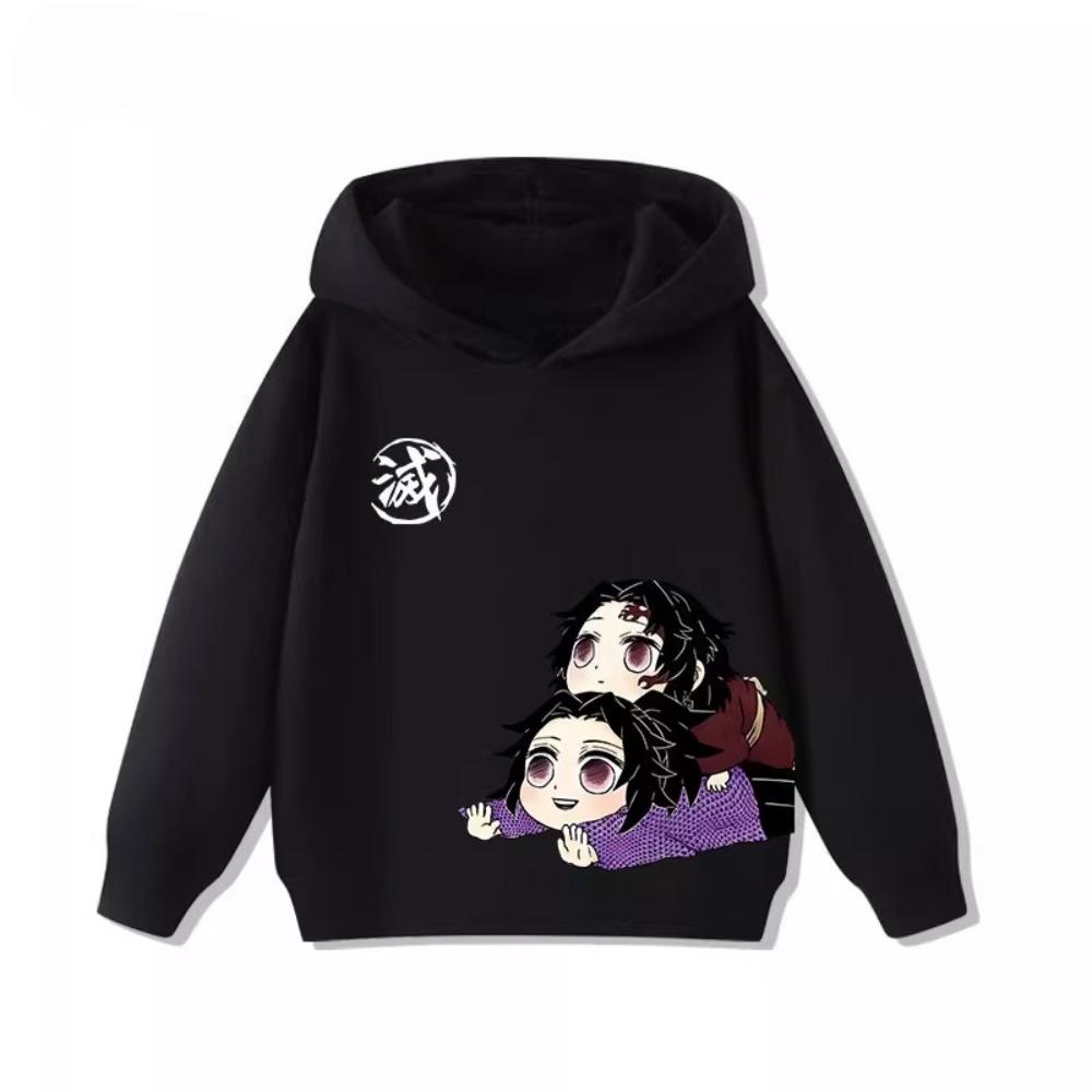 Kinder Demon Slayer Hoodie, Kleidung für Jungen und Mädchen, Warmer Pullover für Herbst und Winter