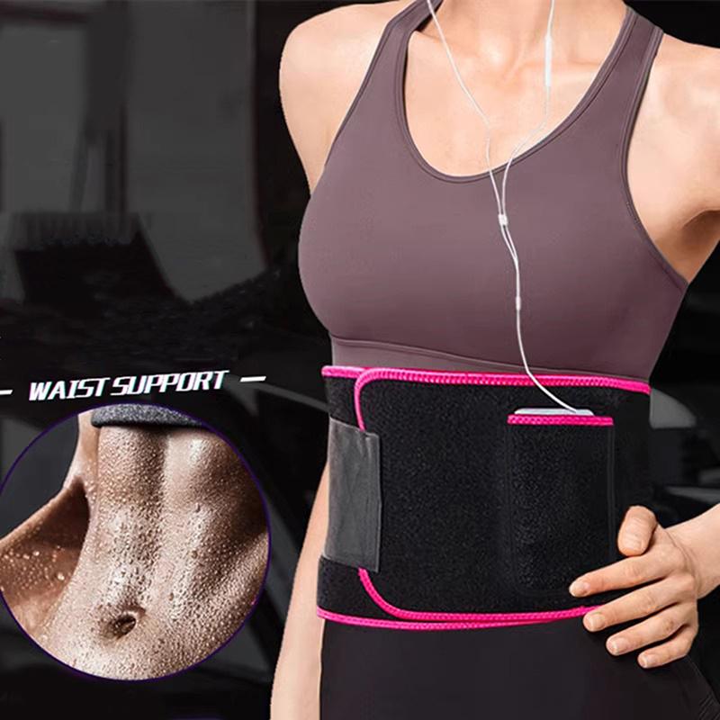 1Pc Waist Trainer Slimming Belt Men Gym Fitness Cincher Belly Control Corset Sweat Fat Burning Women Body Shaper Weight Loss