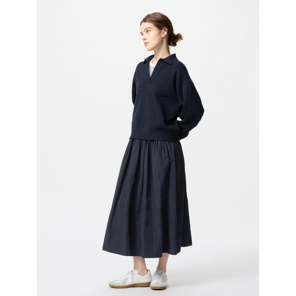 

Юбка Uniqlo Volume Gathering Длина юбки 83 87 см 02 LIGHT GRAY/WOMEN L