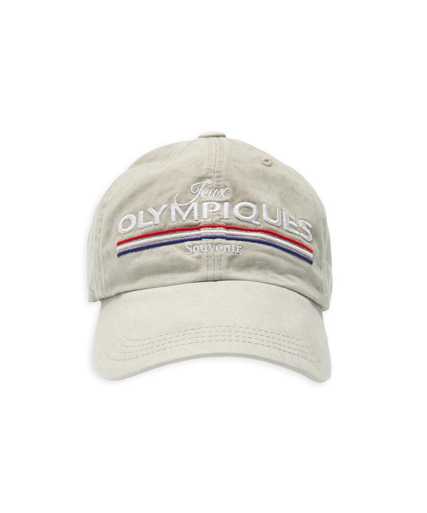 TUEWID Olympic 24, Souvenir Wrinkled Ball Cap In Beige