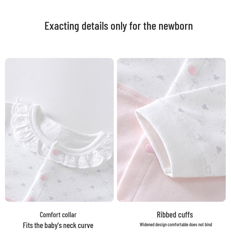 A-Class Pure Cotton Newborn Baby Bodysuit Romper for Girls