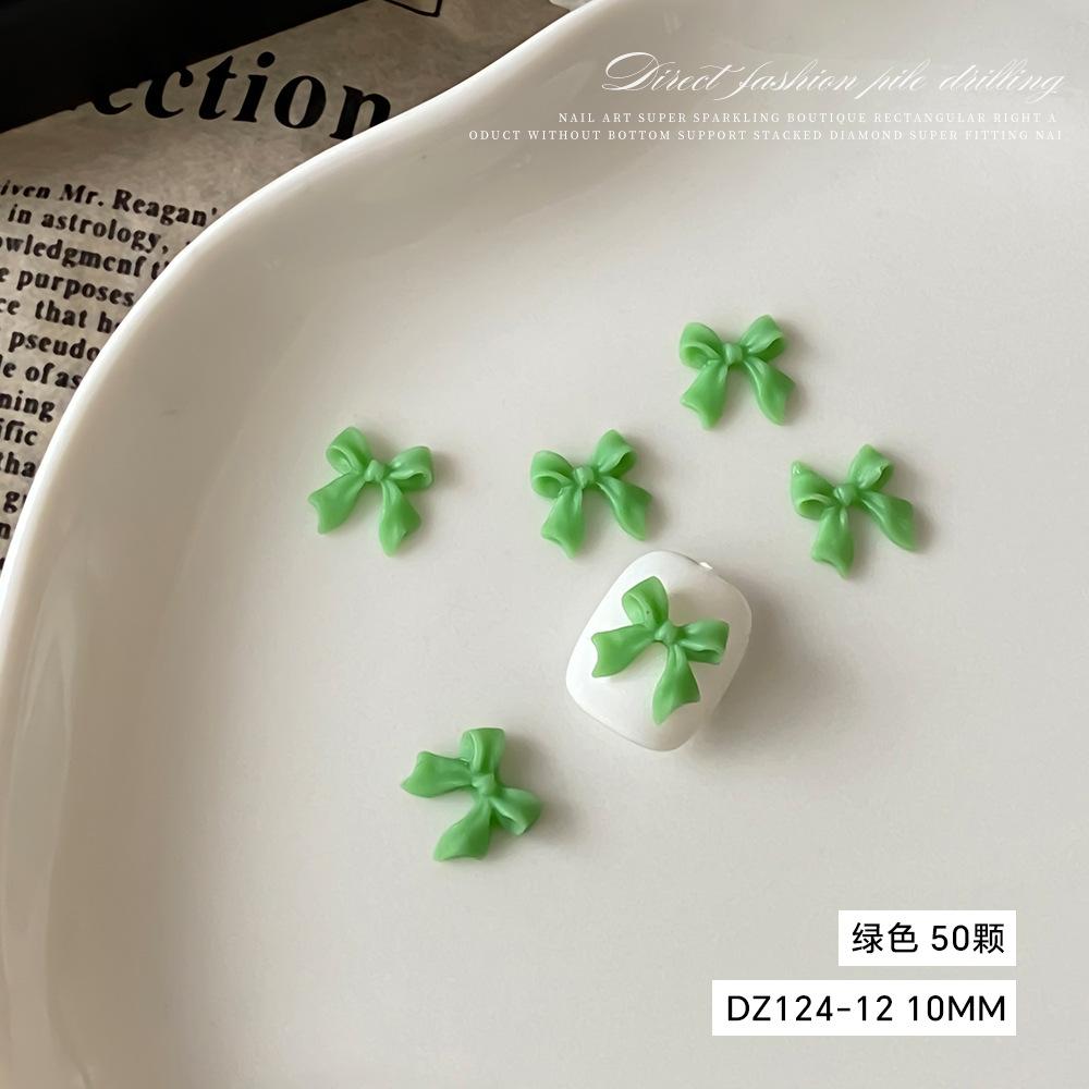 Internet Celebrity Hot Bow Nail Accessories Japanese Sweet Simple Three-dimensional Ribbon DIY
