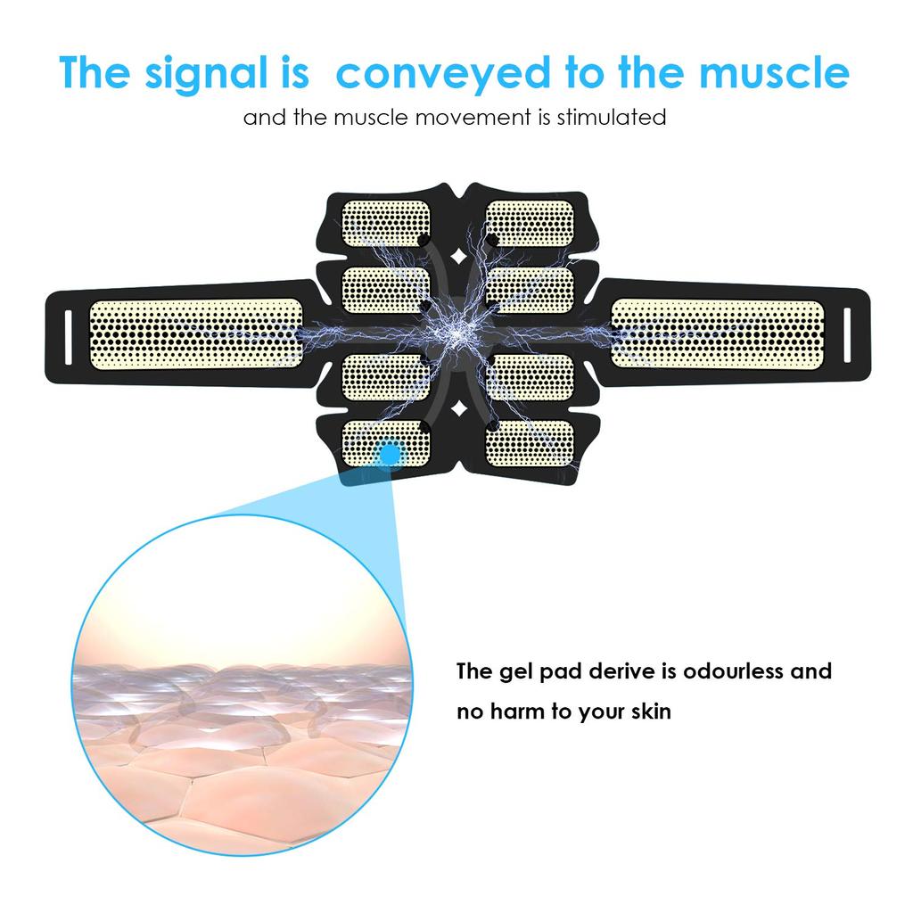 Stimulate Muscle Massager Abs Abdominal Exerciser Fitness Equipment Fat Burner Electrostimulator Slimming Massage Muscle Stic Practical Use
