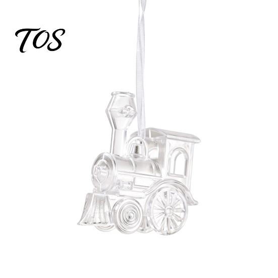 Durable Acrylic Hanging Decors Faux Crystal Christmas Ornaments, Clear Reindeer/Bell/Wreath/Wine Glass Winter Shiny Simulated Charms Wonderland