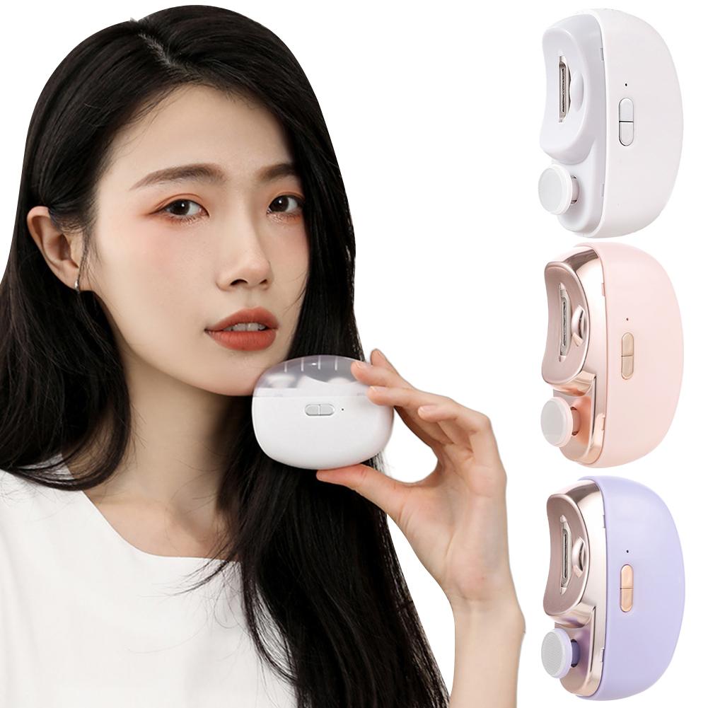 Automatic Fingernail Cutter USB Charging Electric Manicure Nail Trimmer Anti Splash Safety Nail Clipper for Men Women