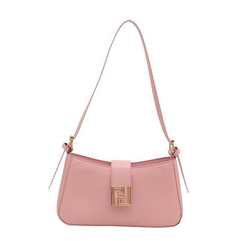 New Fashion Trend Versatile Daily Commuter Solid Color Simple Shoulder Underarm Bag Premium Handbag