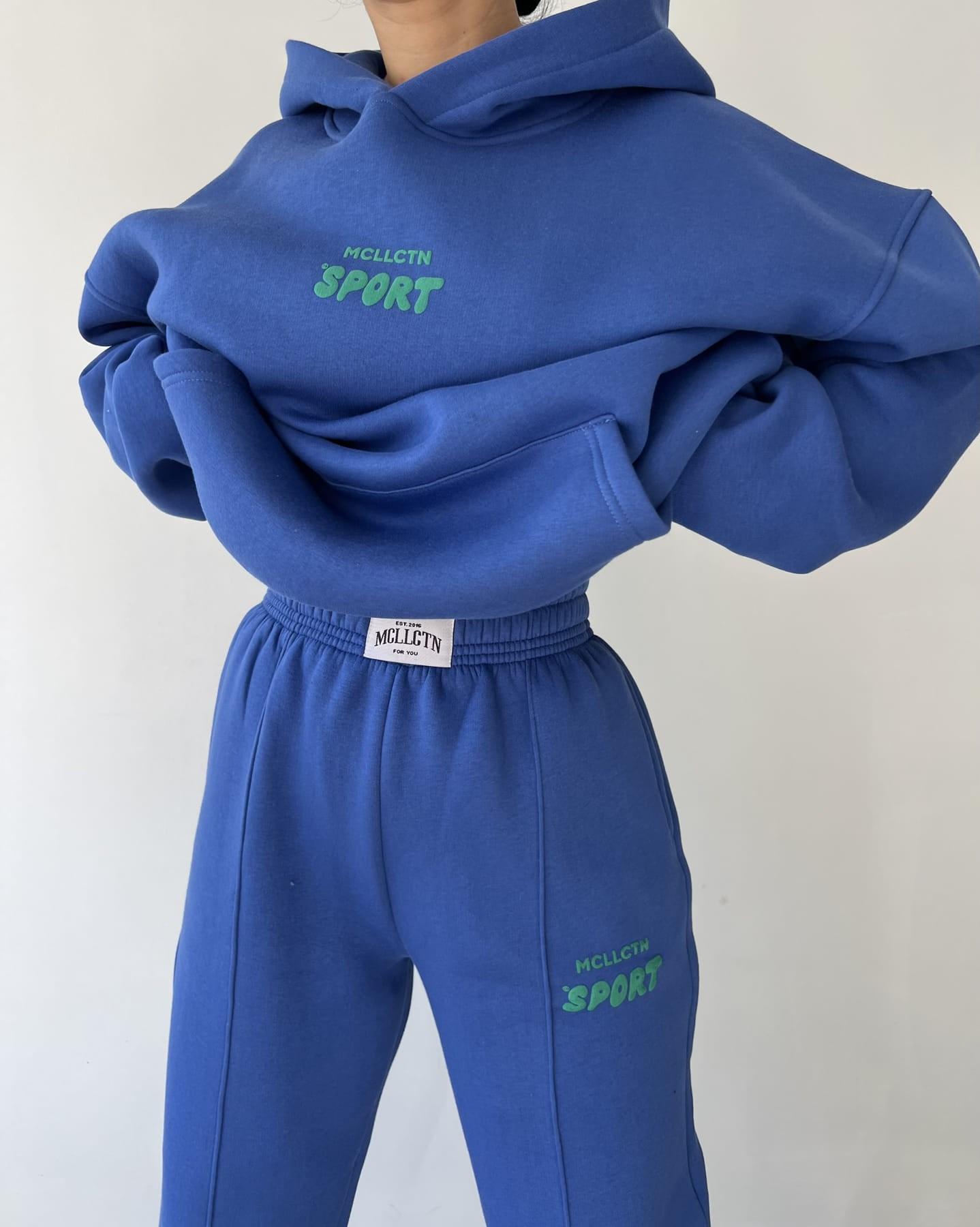 

Синий спортивный костюм MCLLCTN Bamboo Sax S синий