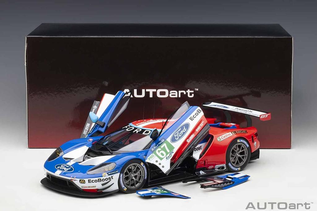 AUTOart Ford GT 2017 Le Mans 24 Hours Race LMGTE Pro Class 2nd Place Finished Model 81710 1/18 #67