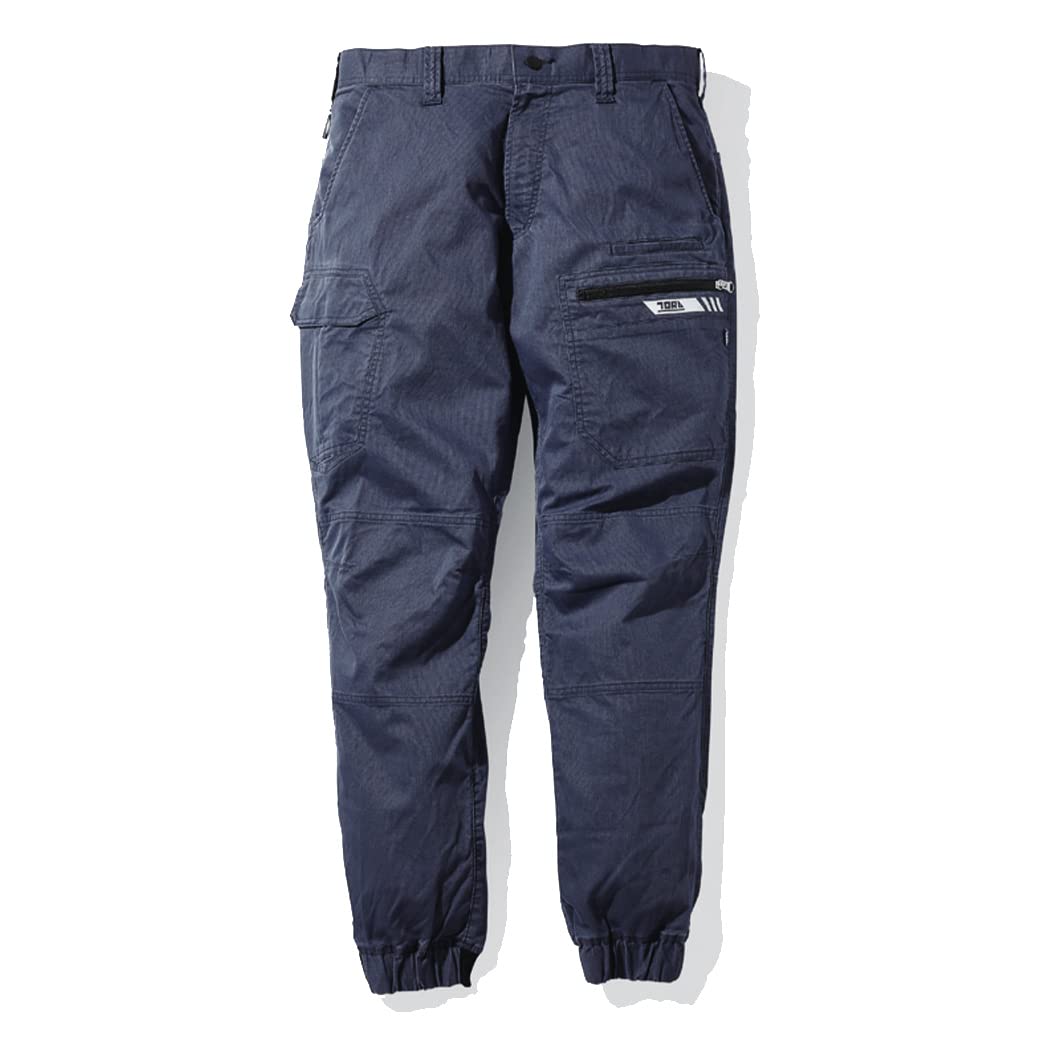 

Брюки-джоггеры Toraichi Стрейч Карго Совместимые с наколенниками Антистатические Точечный контакт Рабочая одежда TORAICHI Pro Наклейка в комплекте Темно-синий 9531-235 [14. М]