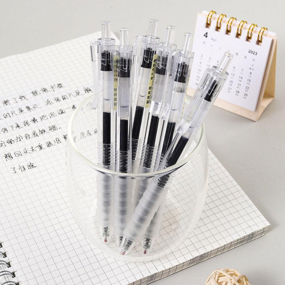 Stationery Ballpoint Pen 0.5mm Writing Gel Pen Business Signature Pen Retractabl Neutral Pen Set