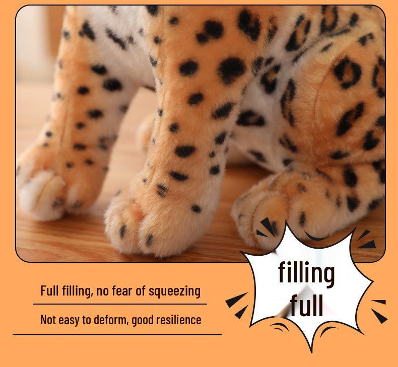 Cross-border Snow Leopard Plush Toy - Children's Birthday Gift