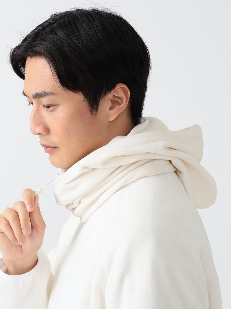 Beams Golf B.G.THREE ALL-TIME Fleece Neck Gaiter, White, Free Size, 81450013390