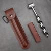 Handbohrer Holzbohrer mit Lederetui Manuelles Bushcraft-Bohrer-Set Multifunktionaler Mini-Handholzbohrer für Outdoor-Camping