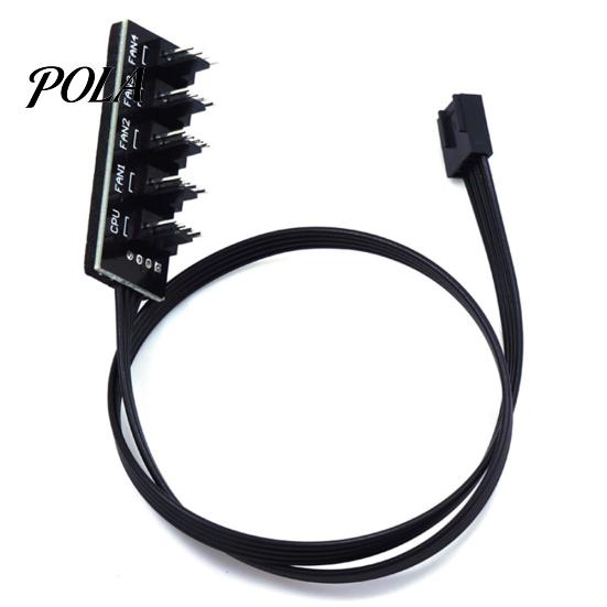 5 Yollu 4Pin CPU Soğutucu Kılıf PWM Soğutma Fanı Güç Kablosu Hub Splitter Adaptörü