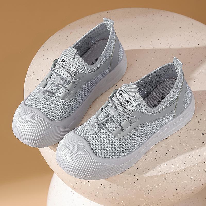 Wiosna i lato damskie buty casualowe z siateczki fly-woven miękka podeszwa lekkie buty studenckie modne wszechstronne buty sportowe damskie buty