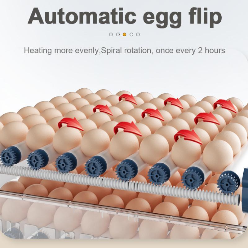 3-in-1 Upgrade 42 Eggs Incubator Fully Automatic Turning Hatcher Tool Automatic Water Adding Double Air Duct Mechanism Egg Incubator