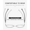 Photochromic Metal Round Glasses Anti Blue Light Universal Flat Clear Eyewear Frame for Men Women