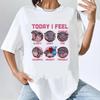 Moo Deng Oberteile T-Shirts Teenager Trendig Hip-Hop Popkultur Kawaii T-Shirt Retro Grunge Vintage Hip-Hop Bequem Y2k