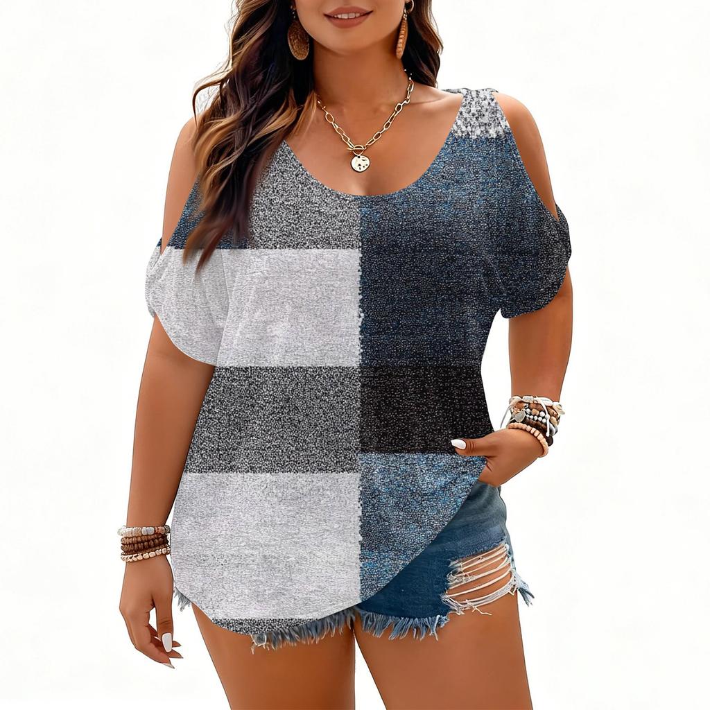 Women's Fashionable Short Sleeve Elegant Commuting And Casual Top