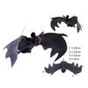 4Pcs Scary Realistic Bat Hanging Ornament Wall Hanging Decorations For Garden Window Display Halloween Celebration