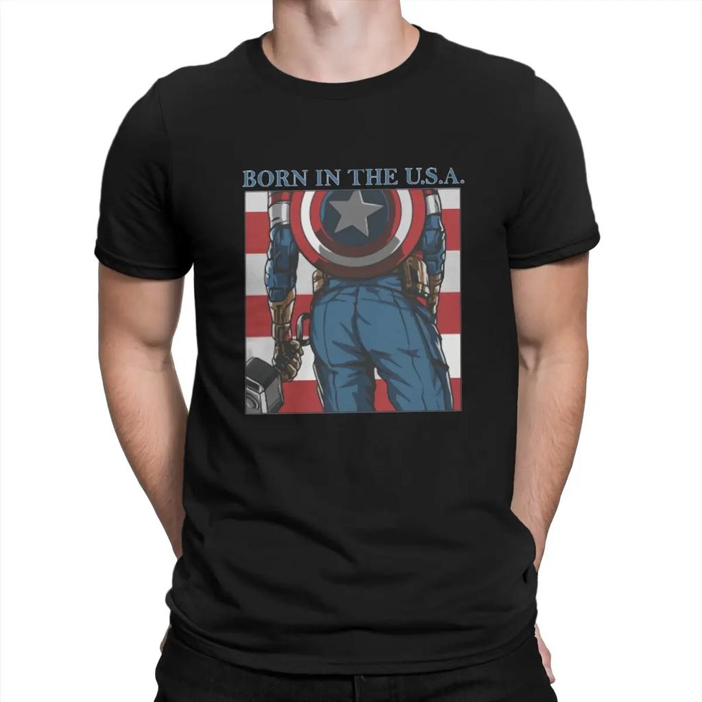 Echtes Captain America Hip Hop Geburts-T-Shirt Film Lässig Herren- und Damen-T-Shirts Locker Ärmellos Übergröße