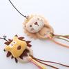 Cat Teaser Wand Toy - Plush Lion & Dog Design, Wooden Handle Interactive Toy for Cats,
