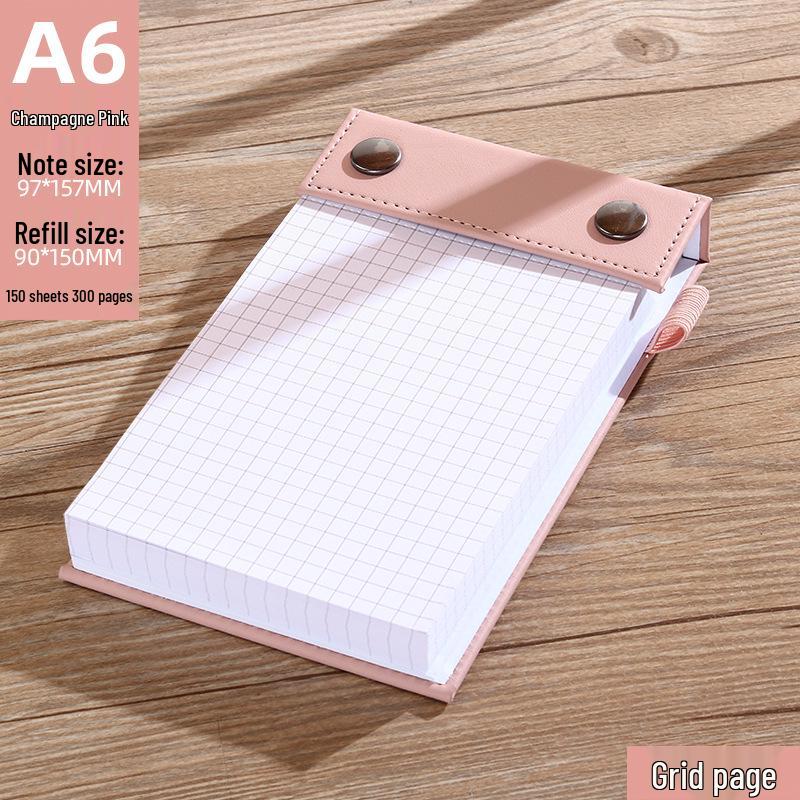 Compact Tear-Off Pocket Notepad - 6 Small Replacement Pads, 48 Pages Each