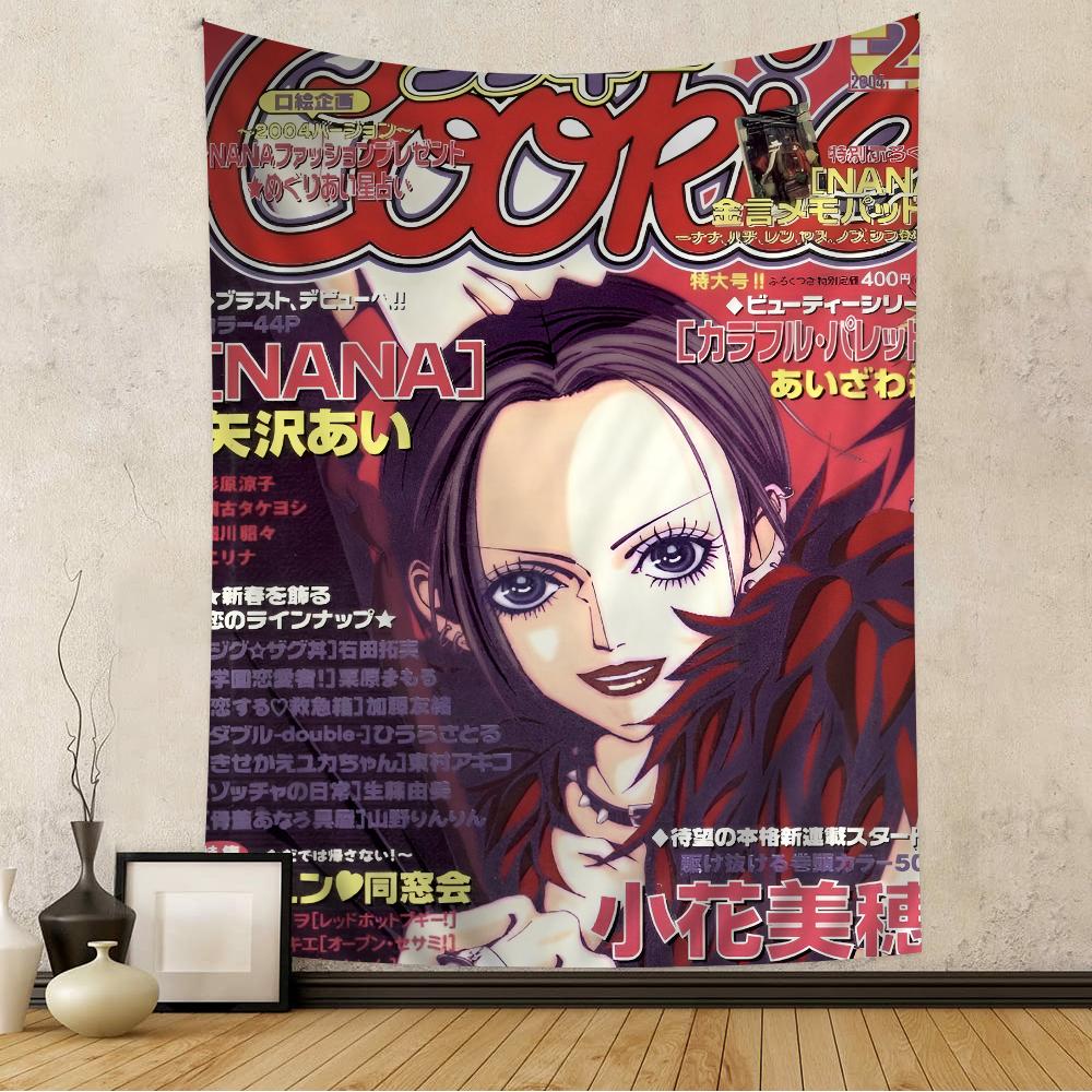 NANA Anime Manga Tapestry  Iconic Band Characters Manga Print Wall Hanging Ideal for Bedroom Decor Anime  Music Fans 74x94cm(29x37in)