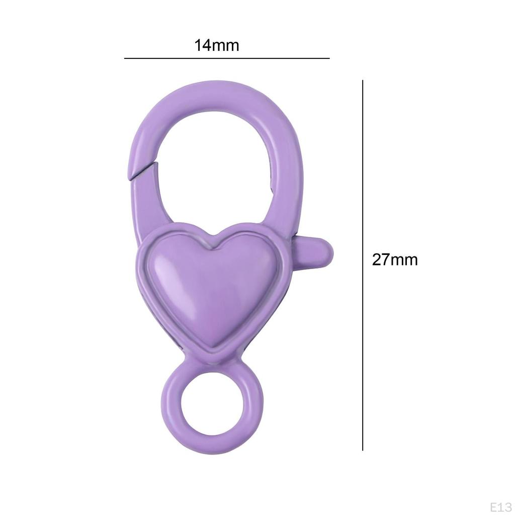 2 Pieces Lobster Clasp Keyring Buckle Connector, Alloy Hook, Claw for Findings