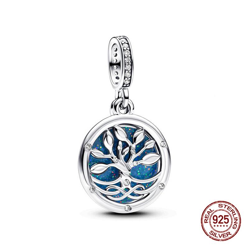 925 Silber Menschenfressende Blume Charms Perlen für DIY Schmuck 3mm Armband Damen Ringe Geschenke
