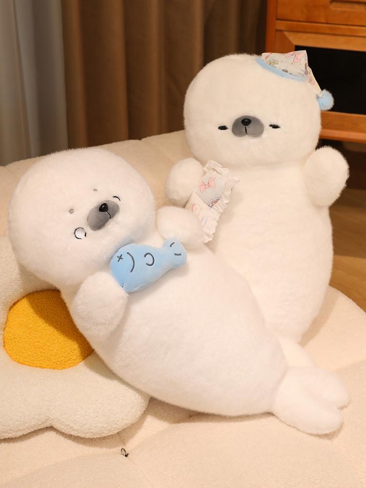 Seal Soft Plush Toy Cute Animal Ice Seal Stuffed Plushies Dolls Home Bedroom Throw Pillow Gifts Ideal For Children Girl Boy Birthday Party