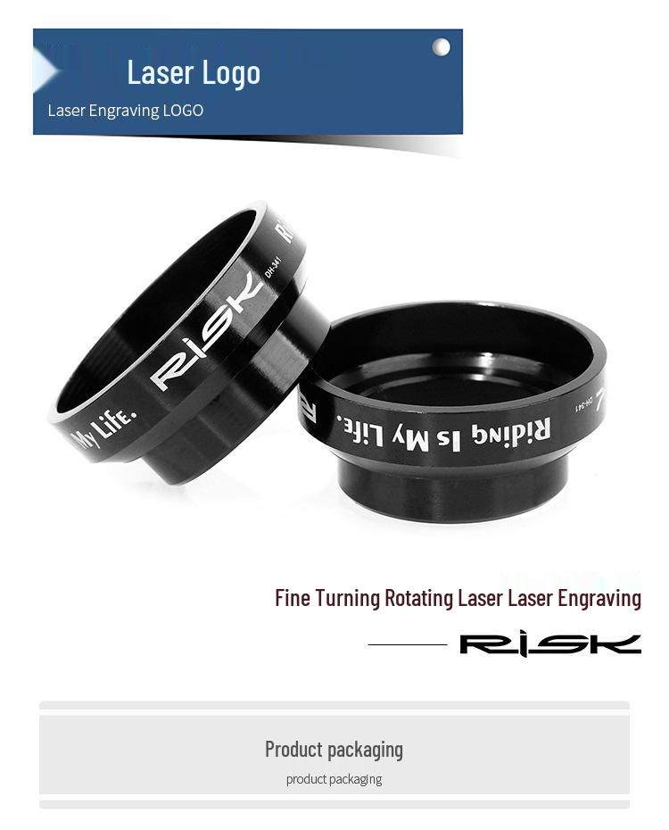 RISK 34mm Straight Tube Headset with Cane Creek Bearings for 28.6mm Fork Road/Fixed Gear Bikes