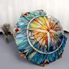1pc Stained Glass Mandala Design Automatic Opening Folding Umbrella with 8-Bone Iron Frame, Suitable for Fans, Travel, Daily Use, Outdoor, Festive Gif