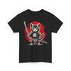 Japanese Samurai Kitten Ninja T-Shirt | Funny Japanese Cat Warrior Shirt
