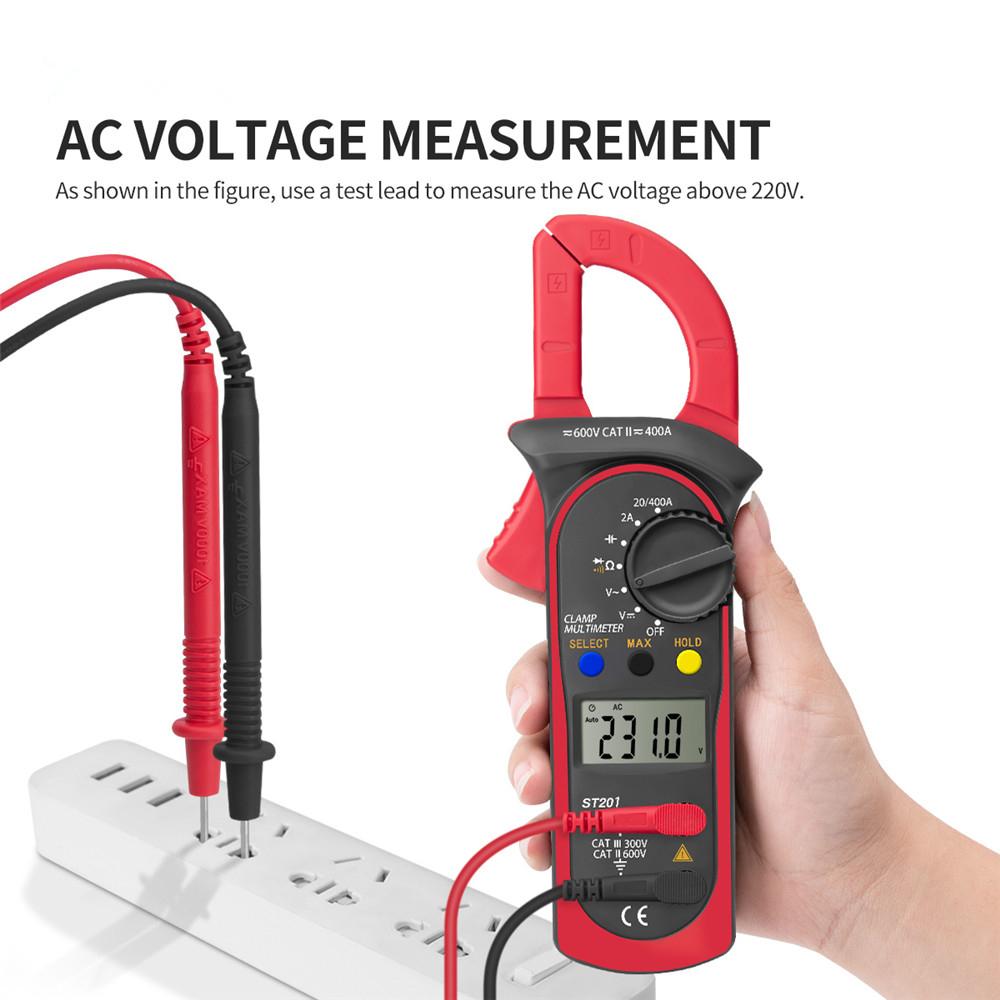 Handheld Digital Clamp Meter Multimeter AC DC Volt Amp Ohm Cap Tester