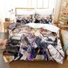 Anime Violet Evergarden Bettwäsche-Set für Jungen und Mädchen, Twin Queen Size, Bettbezug, Kissenbezug, Bett, Kinder, Erwachsene, Heimtextilien