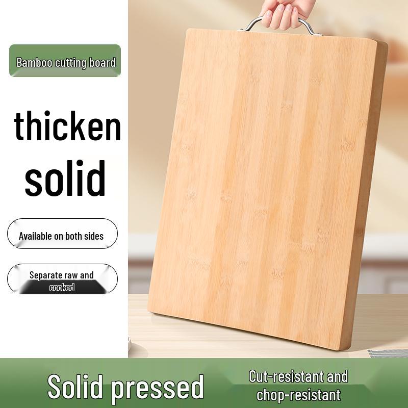 Antibacterial Bamboo Cutting Board - Mold-Resistant, Durable Kitchen Chopping Board for Home.