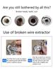 Faucet Angle Valves Broken Wire Extractor,Universal Damage Screw Extractor Remover Tool,Household Manual Plumber Tool