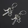 Natural Raw Quartz Crystal Point Earrings Matte Healing Gorgeous Witch Jewellery