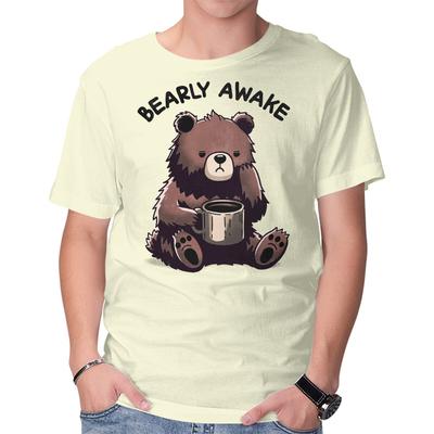 Unisex T-shirt z okrągłym dekoltem Niedźwiedź Ledwo Przytomny Grafika Krótki Rękaw Codzienny T-shirt