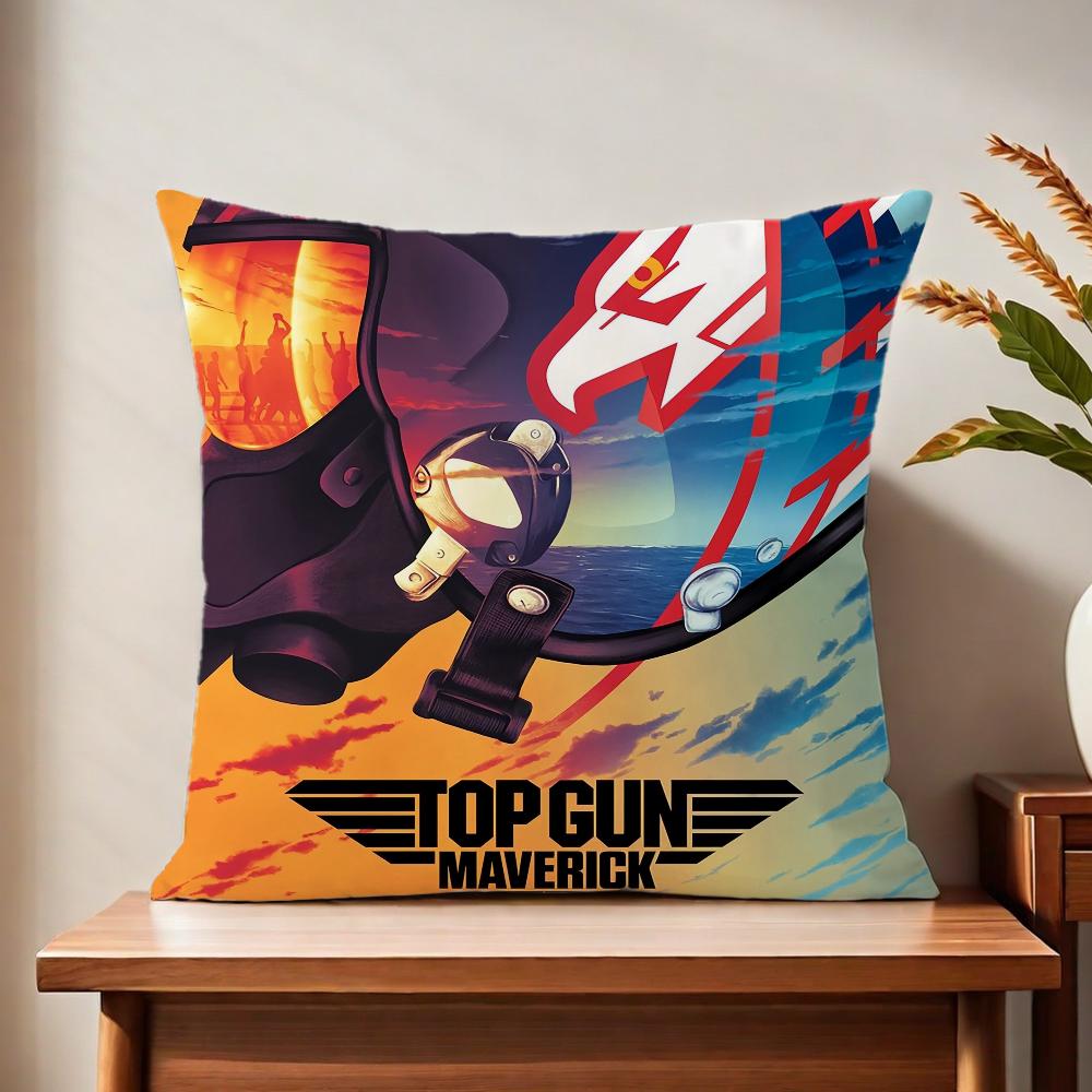 Film T-top G-gun Cute Cool Cushion Cover For Pillow Printing Sofa Decoration Home Car Room Coffee Shop Office Nordic Simplicity