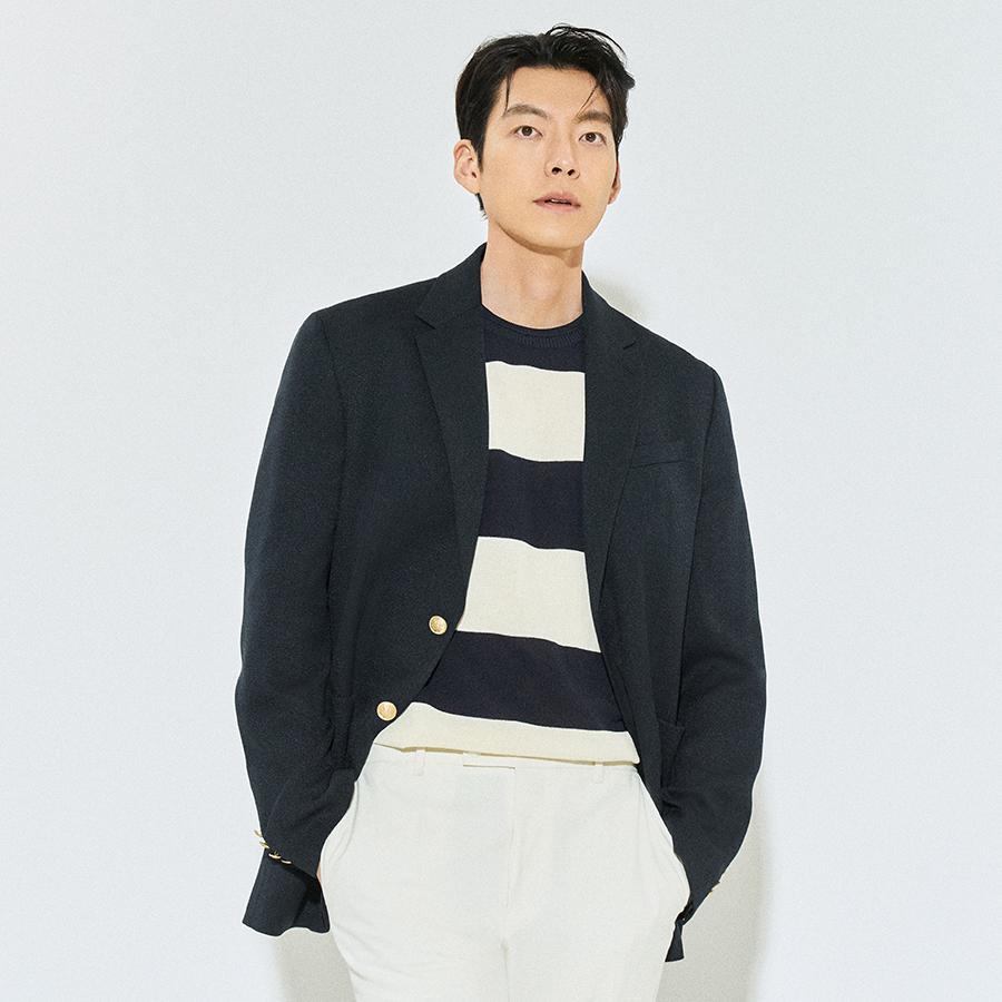 Fahrenheit Bold Striped Round Knit (Fgucd8111) Bk (Black) / 95