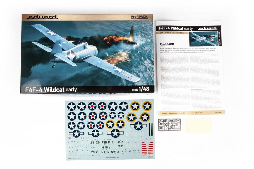 Eduard 1/48 Profipack US Navy F4F-4 Wildcat Early Model Plastic Model Kit EDU82202