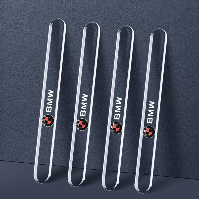 4PCS Car Door Anti-collision Protector Bumper Strip Sticker For BMW E90 E60 E46 E93 F20 F21 F30 F31 F32 F33 F34 F15 F10 F01 F11