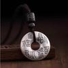 New glossy Ping An Joy Necklace Ping An Buckle Fu Character Large Pendant Fashion Design Necklace