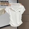 Women's Butterfly Print Polo T-Shirt
