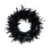 25-26 40cm Halloween Black Feather Wreath for Party Decor